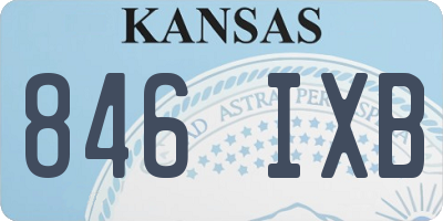 KS license plate 846IXB
