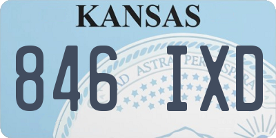KS license plate 846IXD
