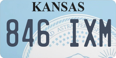 KS license plate 846IXM