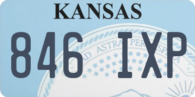 KS license plate 846IXP