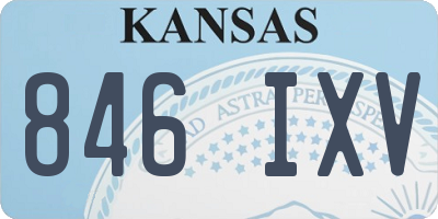 KS license plate 846IXV