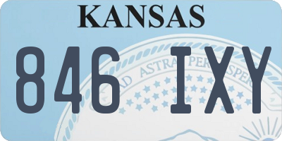 KS license plate 846IXY