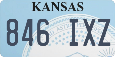 KS license plate 846IXZ