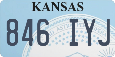 KS license plate 846IYJ