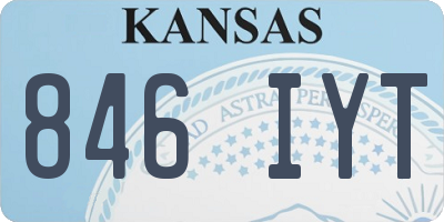 KS license plate 846IYT