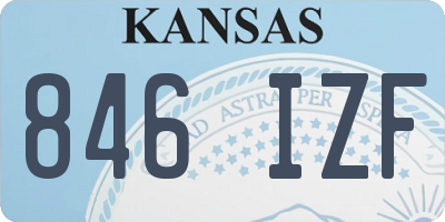KS license plate 846IZF