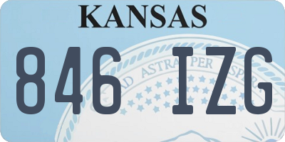 KS license plate 846IZG