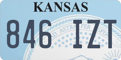 KS license plate 846IZT