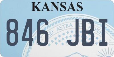 KS license plate 846JBI