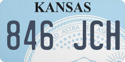 KS license plate 846JCH