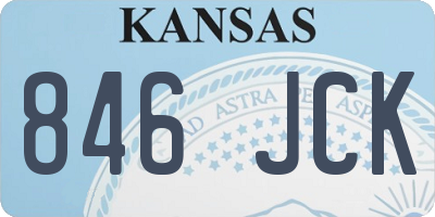 KS license plate 846JCK