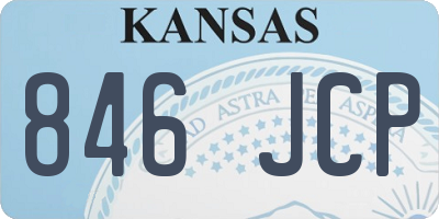 KS license plate 846JCP