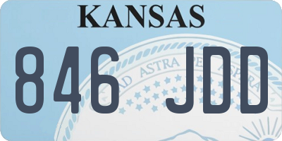 KS license plate 846JDD