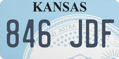 KS license plate 846JDF