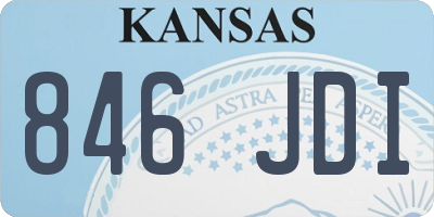 KS license plate 846JDI