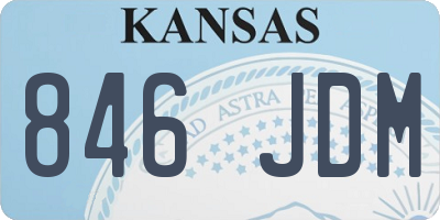 KS license plate 846JDM