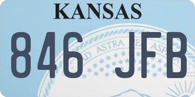KS license plate 846JFB