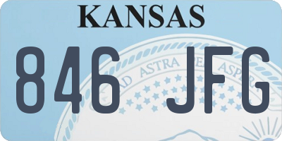 KS license plate 846JFG