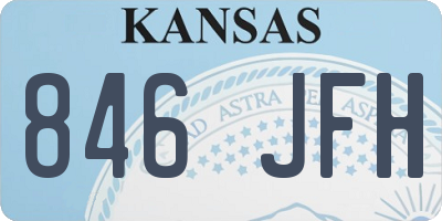 KS license plate 846JFH