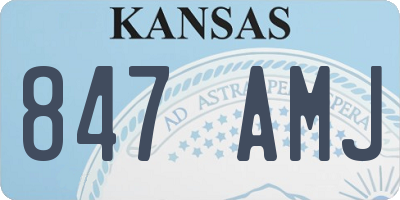 KS license plate 847AMJ