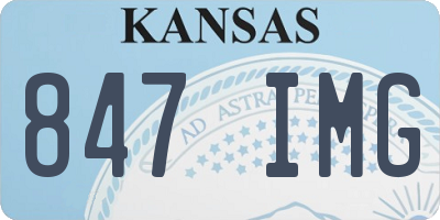 KS license plate 847IMG