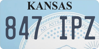KS license plate 847IPZ