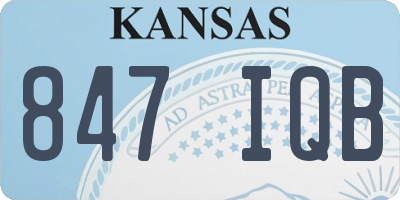 KS license plate 847IQB