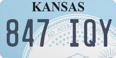 KS license plate 847IQY