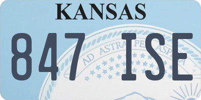 KS license plate 847ISE