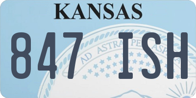 KS license plate 847ISH