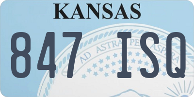 KS license plate 847ISQ