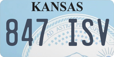 KS license plate 847ISV