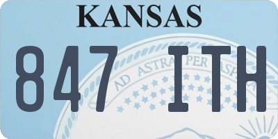 KS license plate 847ITH