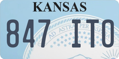 KS license plate 847ITO