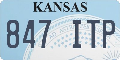 KS license plate 847ITP