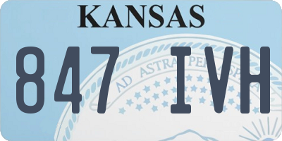 KS license plate 847IVH