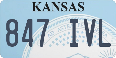 KS license plate 847IVL