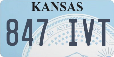 KS license plate 847IVT