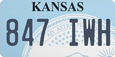 KS license plate 847IWH