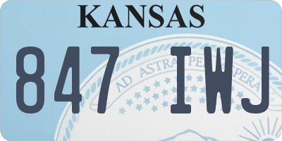 KS license plate 847IWJ
