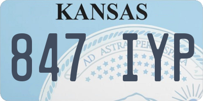 KS license plate 847IYP