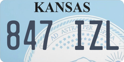 KS license plate 847IZL