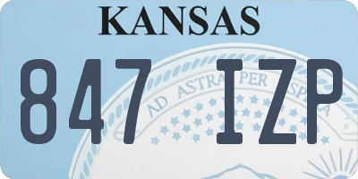 KS license plate 847IZP