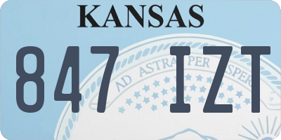 KS license plate 847IZT