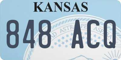 KS license plate 848ACQ