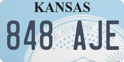 KS license plate 848AJE