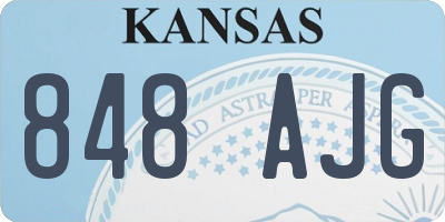 KS license plate 848AJG