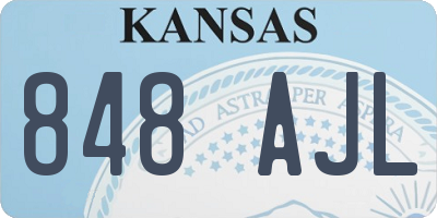KS license plate 848AJL