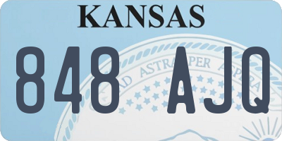 KS license plate 848AJQ