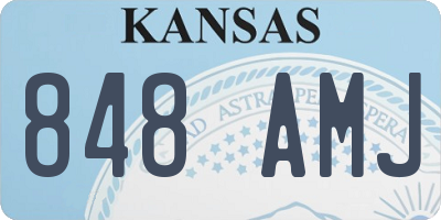KS license plate 848AMJ